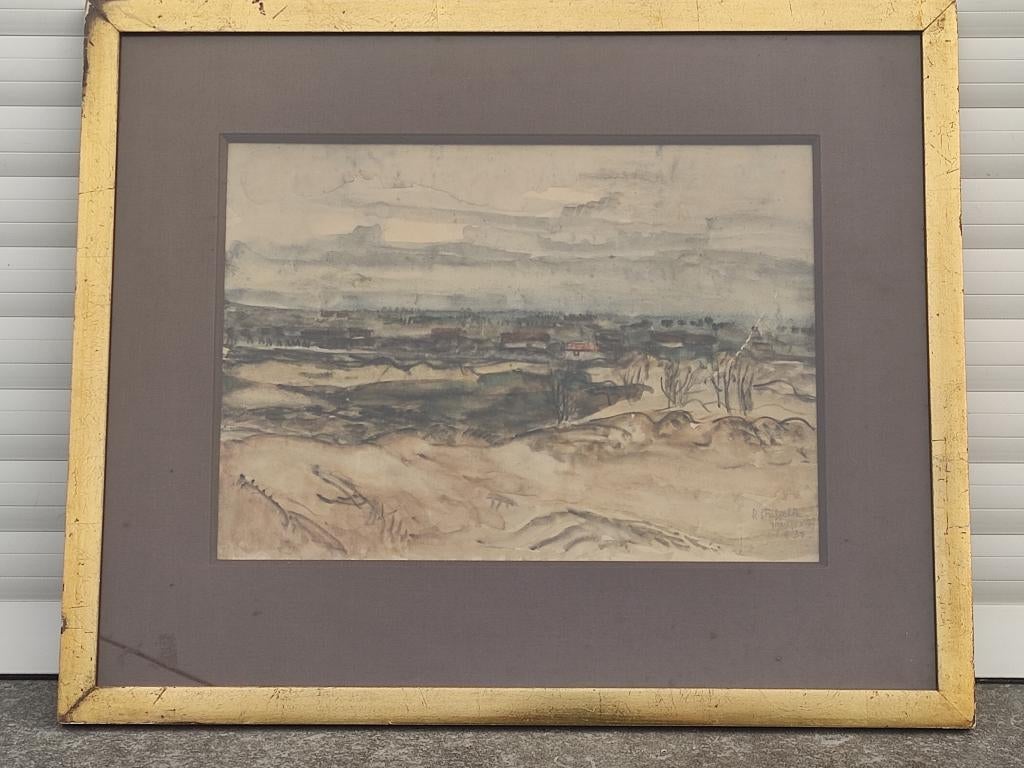 aquarelle signe rodolphe strebelle, Antiek en Kunst, Ophalen of Verzenden