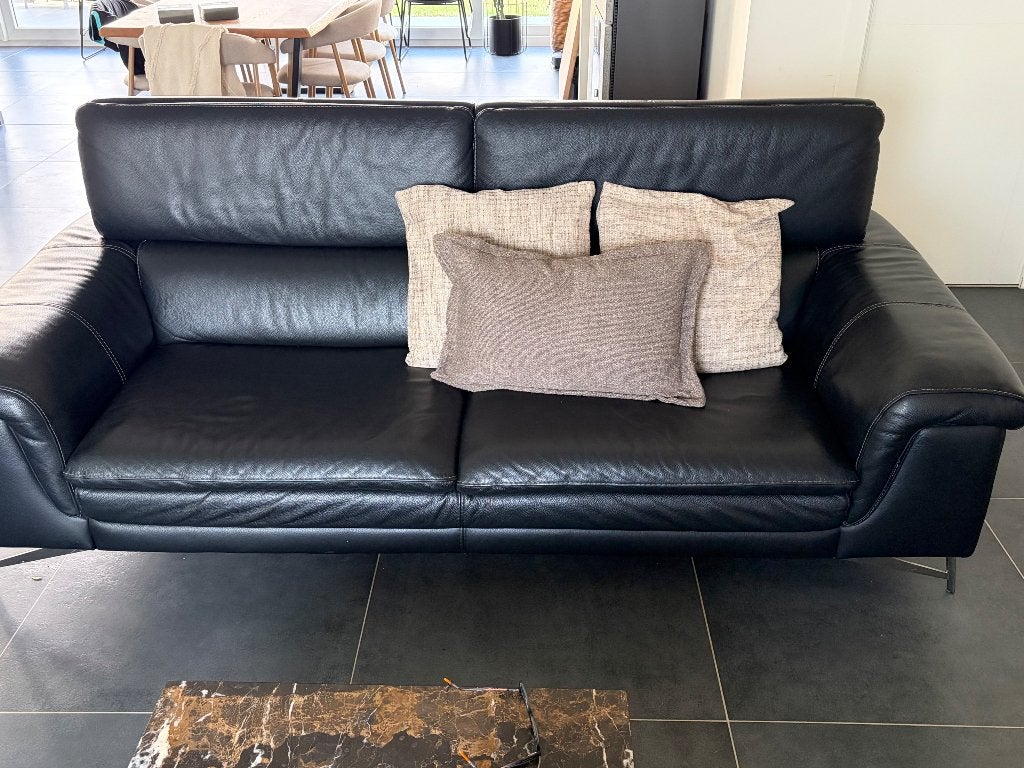 Lederen zetels, Ophalen, Gebruikt, 100 tot 125 cm, Modern