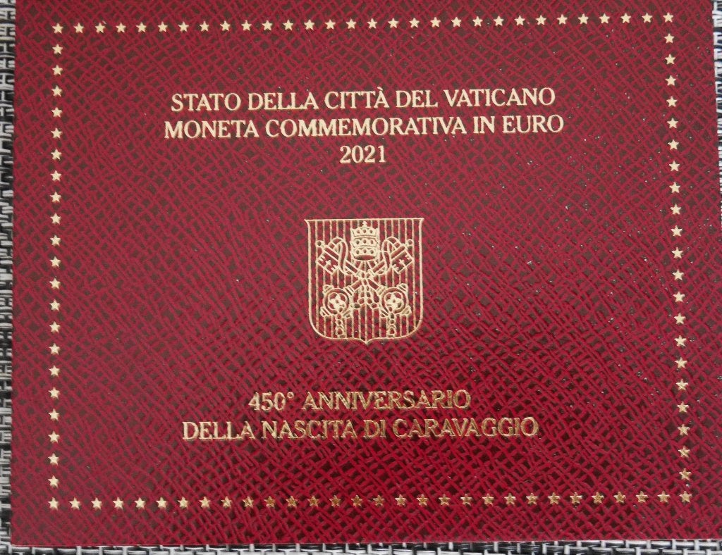 2 euros Vatican 2021- Le Caravage, Timbres & Monnaies, Enlèvement ou Envoi, Vatican, 2 euros