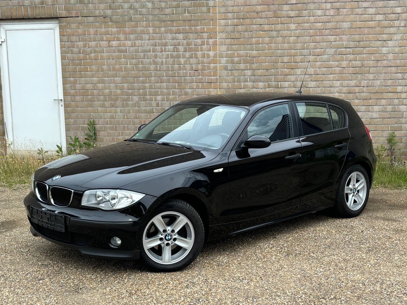 BMW 1 Serie, Auto's, Zwart, 4 cilinders, Zwart, 1200 kg