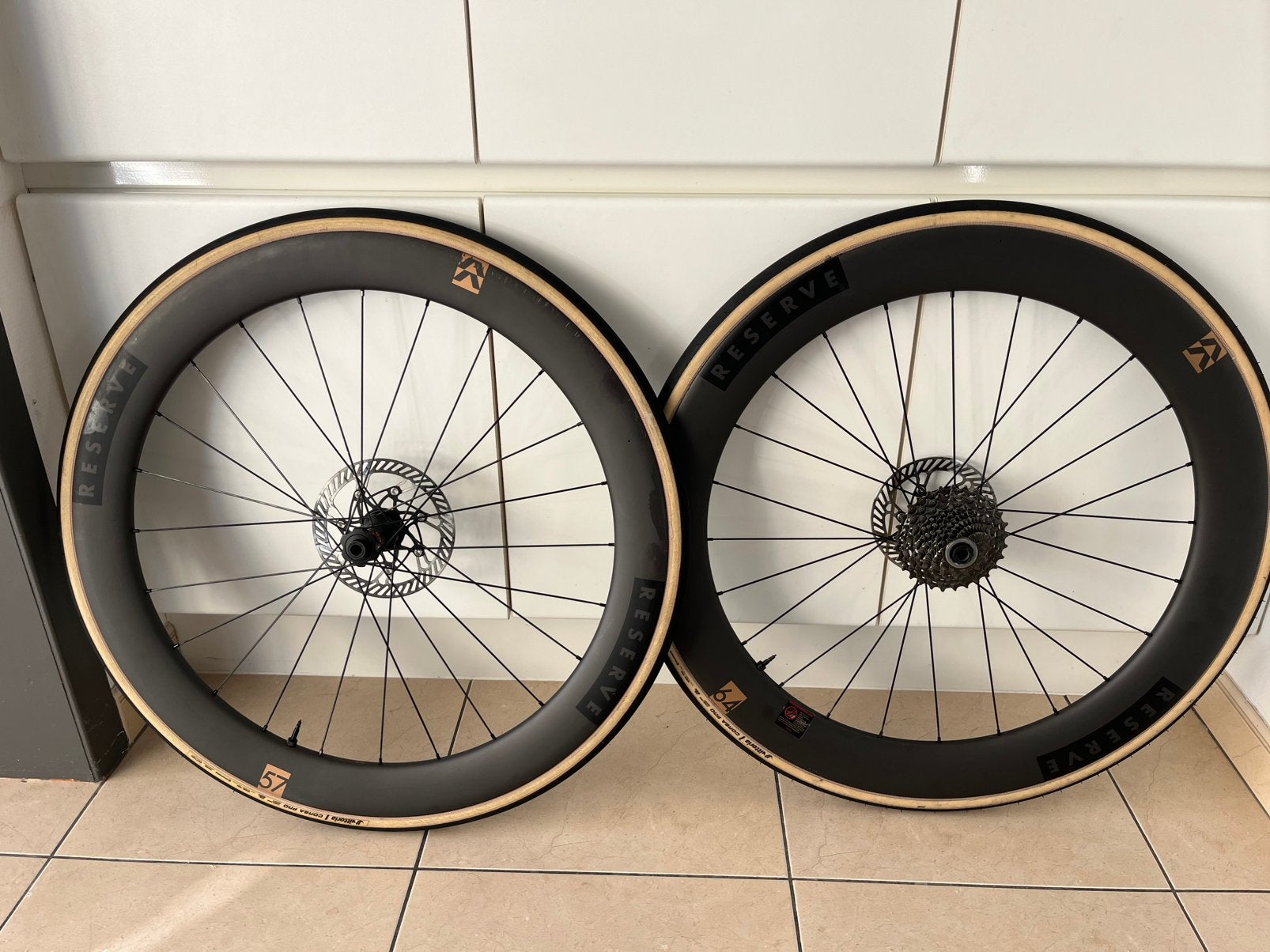 Racefietswielen RESERVE 57/64, Fietsen en Brommers, Fietsonderdelen, Ophalen of Verzenden, Zo goed als nieuw
