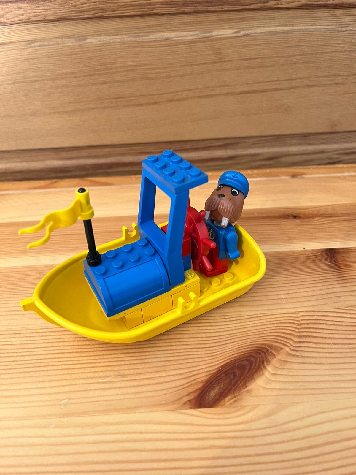 Lego Fabuland set 3633 - Het motorbootje met Walter Walrus, Gebruikt, Overige thema's, Lego, Compleet
