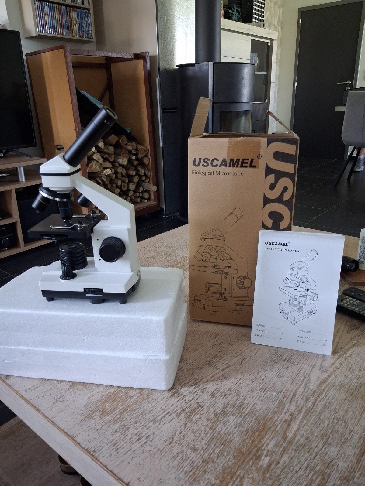 Biological microscope, Ophalen