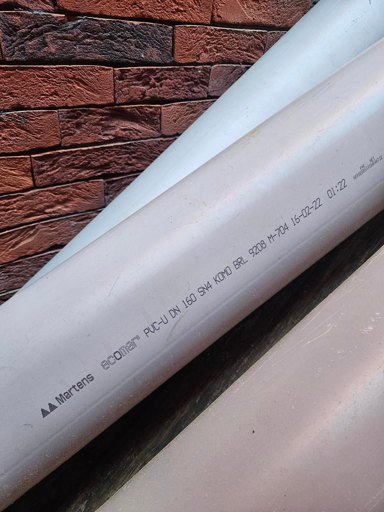 PVC mofbuis diameter 160mm SN4, Ophalen, PVC, 4 tot 6 meter, Zo goed als nieuw