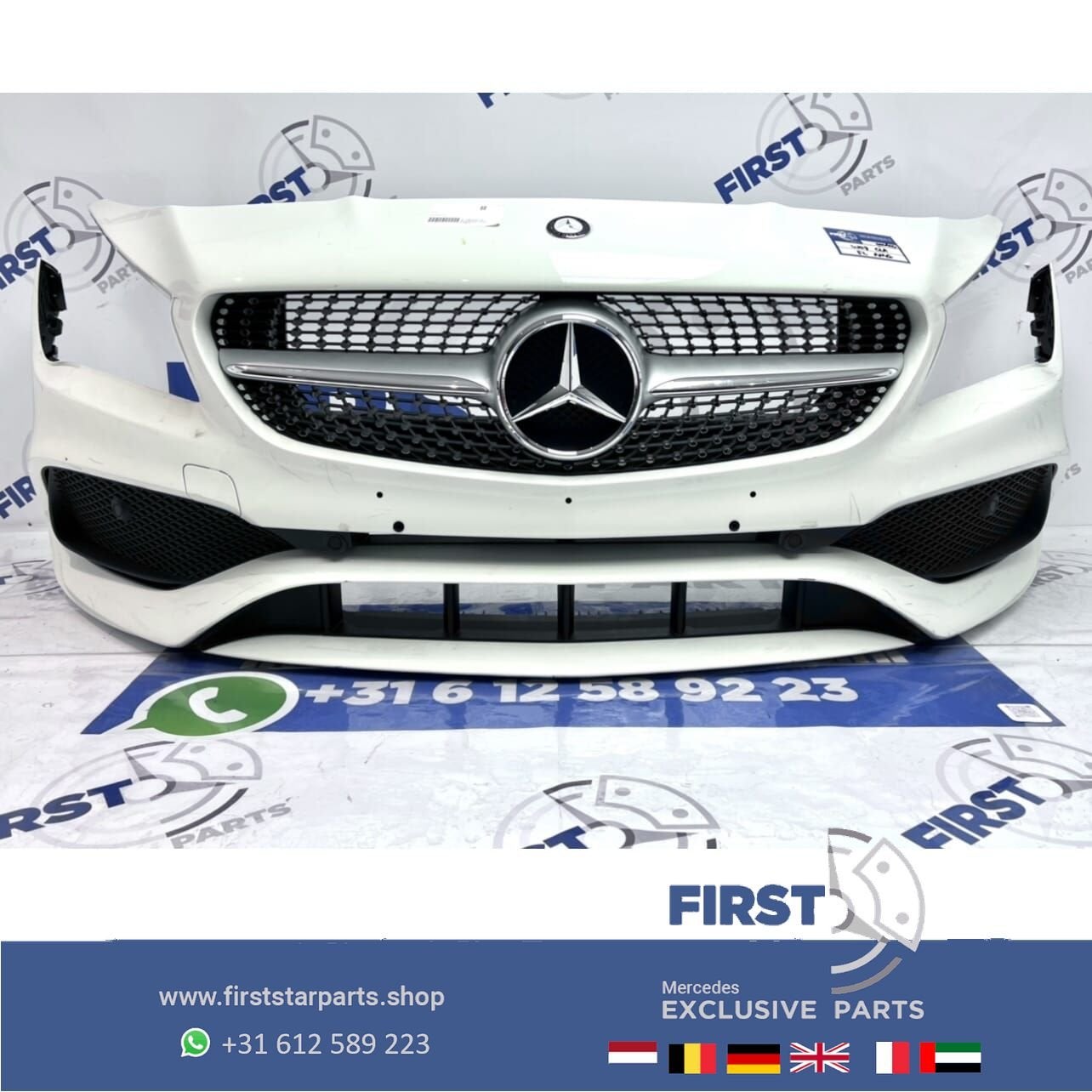W117 CLA Facelift AMG Voorbumper compleet diamand gril Origi