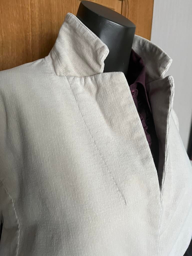 Velours ecru blazer van McGregor Nieuwstaat, Kleding | Dames, Ophalen of Verzenden, Zo goed als nieuw, Maat 42/44 (L)