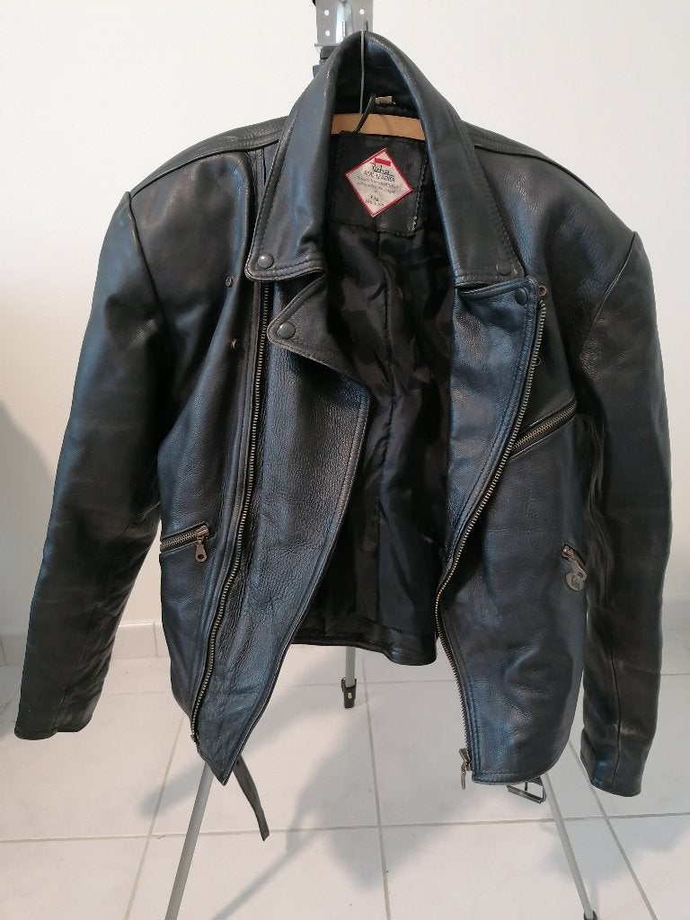 Zwart Lederen Motovest Richa maten zie in de advertentie, Kleding | Heren, Ophalen, Andere, Zwart, Overige maten