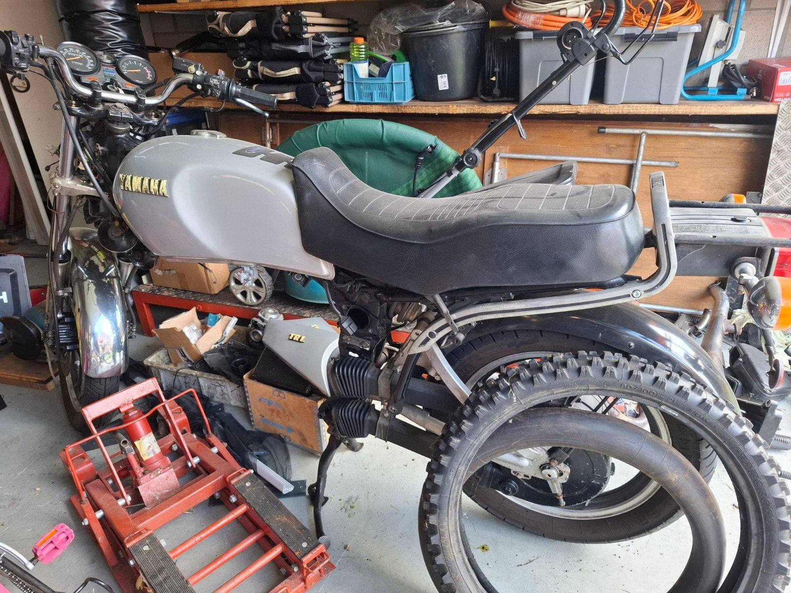 Project. Yamaha tr1 xv1000, Motoren, Ophalen