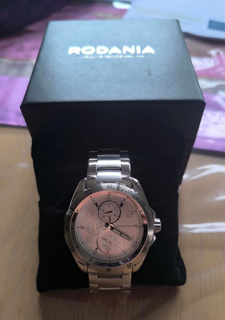 NIEUW!!! Rodania Chrono type 32, Bijoux, Sacs & Beauté, Montres | Hommes, Neuf, Montre-bracelet, Autres marques, Acier, Acier