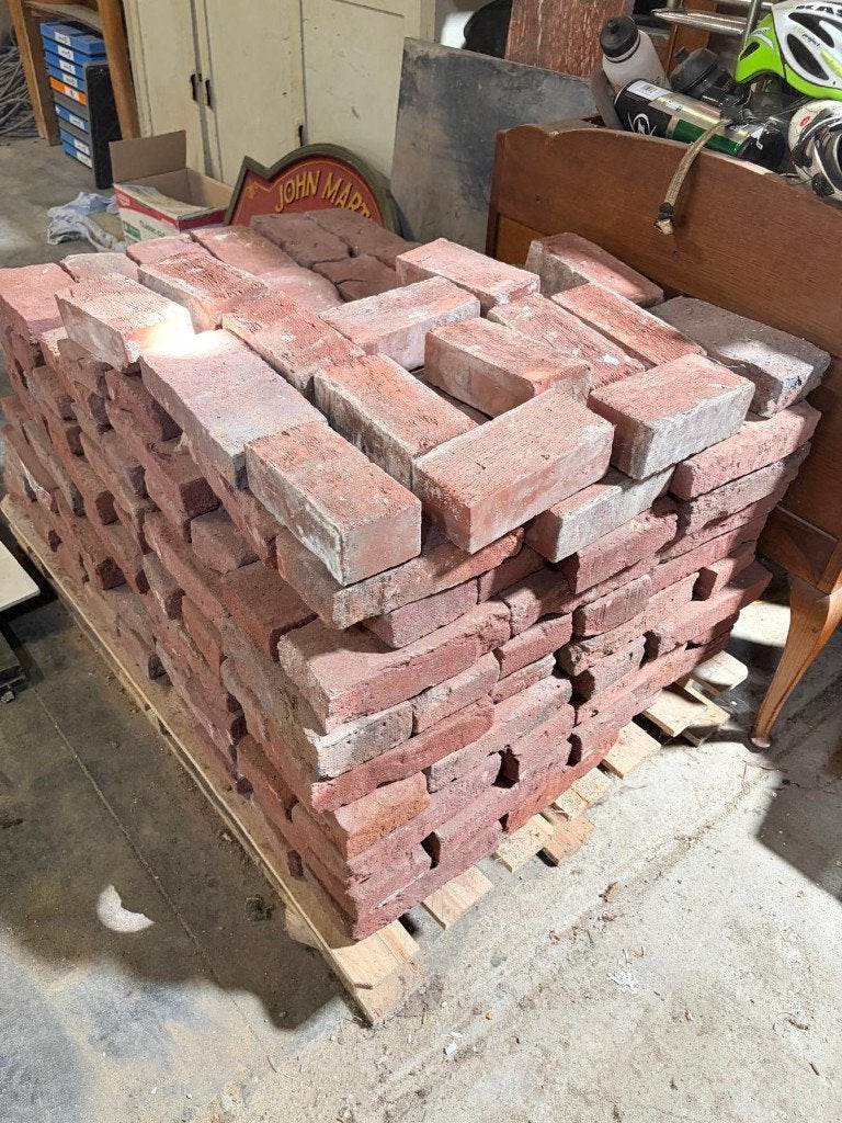 Lot de briques sur palette, Bricolage & Construction, Enlèvement, Neuf, Briques