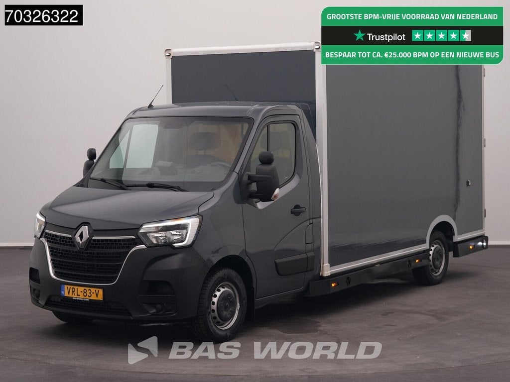 Renault Master 150PK Luchtvering Automaat Bakwagen LED Airco, Auto's, Automaat, Gebruikt, 4 cilinders, Renault