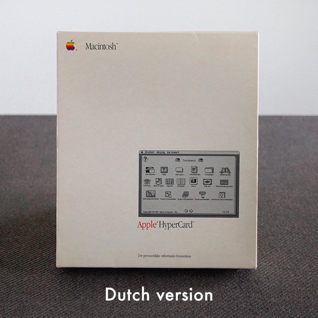 HyperCard Box – M0556N/B – (Dutch Version), Enlèvement ou Envoi, Apple