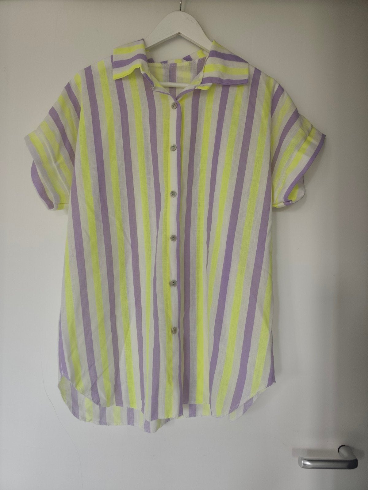 Mooi los en licht hemd/top in zomerse kleuren, Ophalen of Verzenden, Zo goed als nieuw, Maat 38/40 (M), Geel
