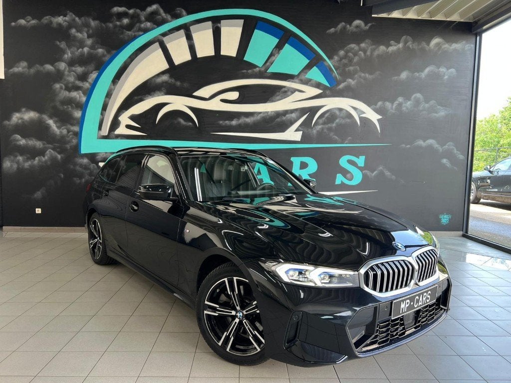 BMW 330E / M -pack / Slechts 21.350 km, Auto's, BMW, Automaat, Zwart, Leder, Break
