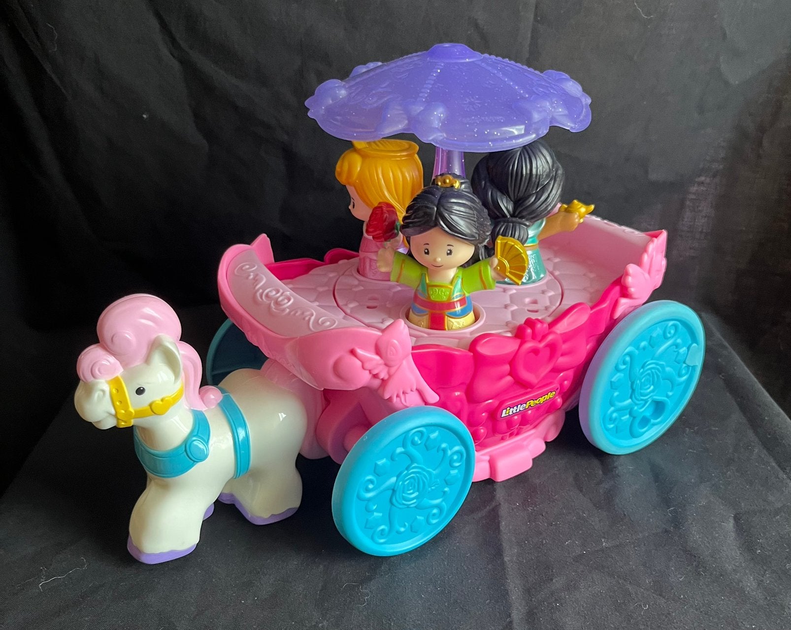 Little People | Disney | Prinsessen Draaimolenkoets | Koets, Ophalen of Verzenden, Gebruikt, Speelset