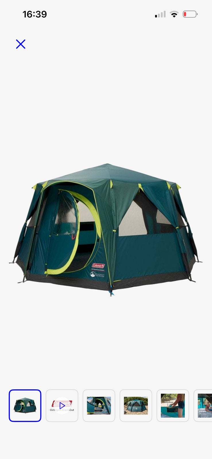 Tent Coleman Octagon black-out familietent, Ophalen, Zo goed als nieuw