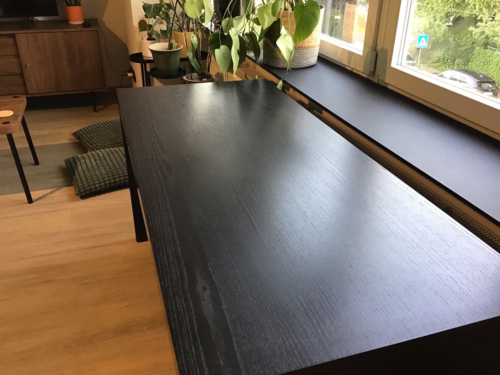 Malm bureau, Ophalen, Demontabel, Gebruikt, 150 cm