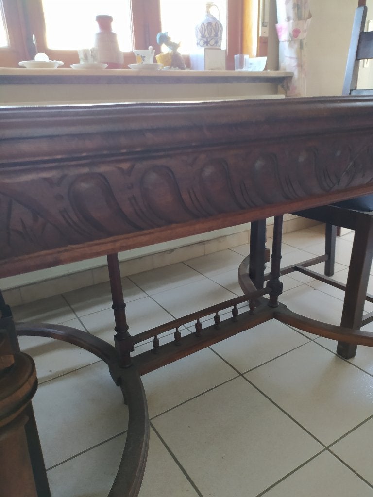 Mechelse tafel, Gebruikt, 100 tot 150 cm, Eikenhout, 50 tot 100 cm