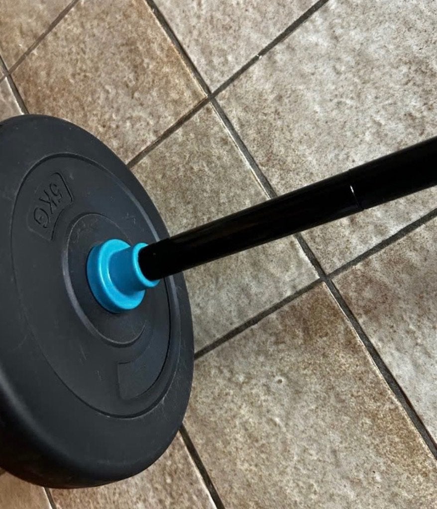 Halterset, Sport en Fitness, Fitnessmaterialen, Ophalen, Zo goed als nieuw, Benen, Halterset