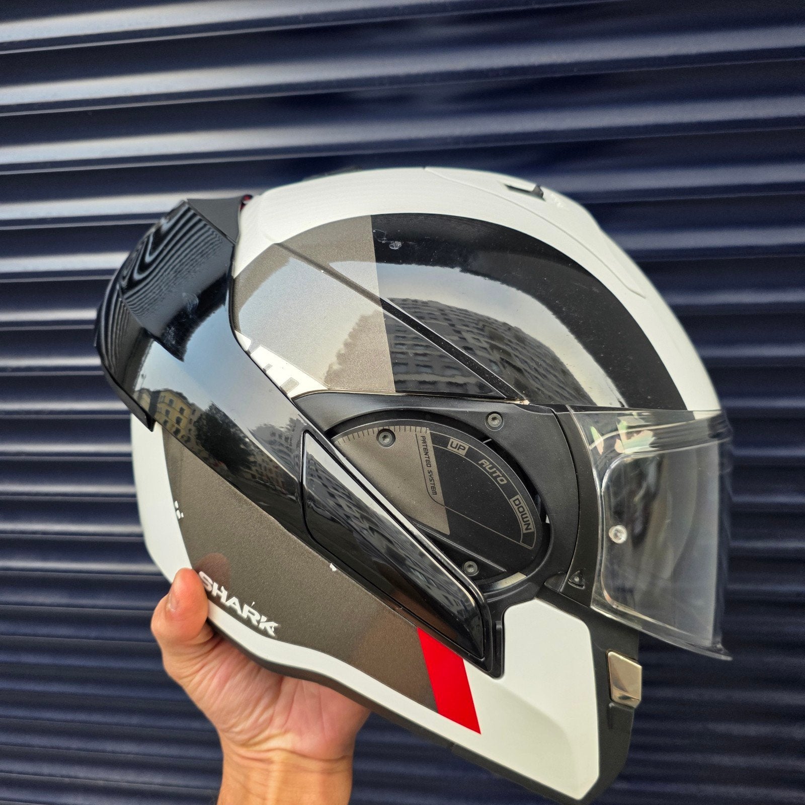 modulaire shark motorhelm, Motoren, Ophalen of Verzenden, S, Shark