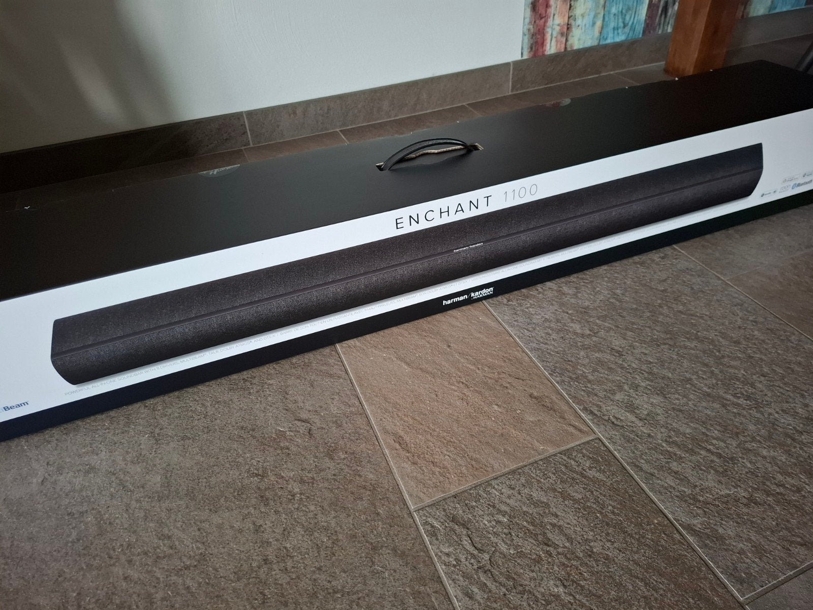 harman kardon enchant 1100 met sub en 2 surround speakers, Audio, Tv en Foto, Home Cinema-sets, Ophalen, Soundbar