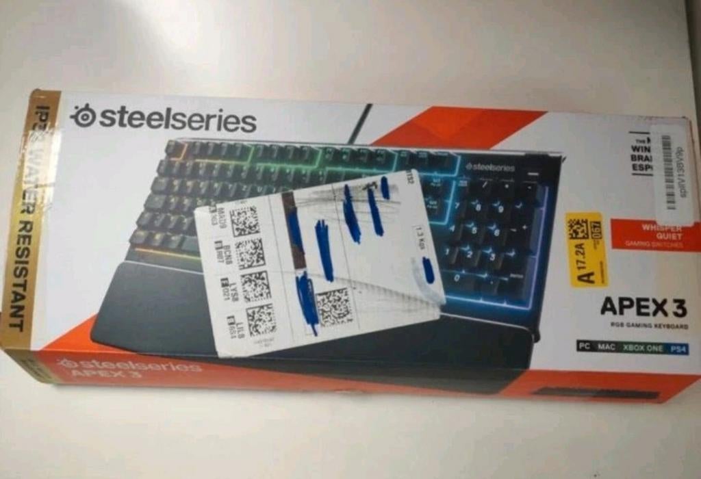 Steelseries Apex 3 toetsenbord, Computers en Software, Gaming toetsenbord, Azerty, Ophalen of Verzenden, Zo goed als nieuw