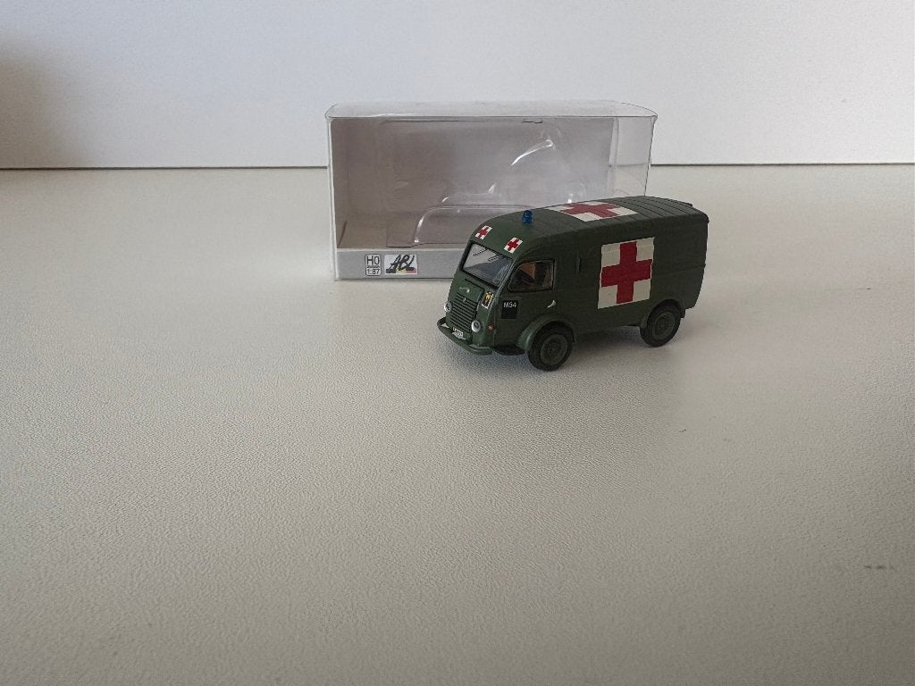 AMBULANCE VAN HET BELGISCHE LEGER - BREKINA - 1:87, Verzenden, Nieuw, Bus of Vrachtwagen, Brekina