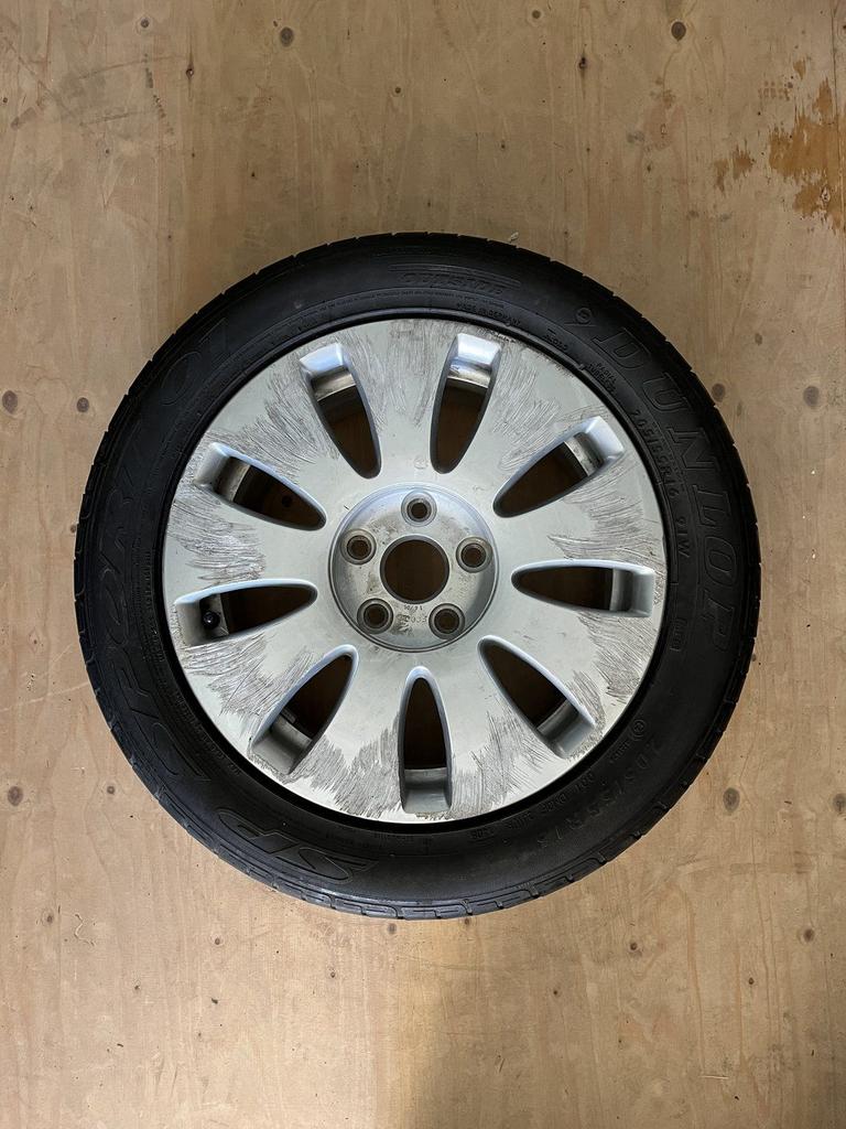 1x Audi reservewiel  zomerband Dunlop SP Sport 01 205-55-16, Auto-onderdelen, Banden en Velgen, Ophalen, Gebruikt, -, Banden en Velgen