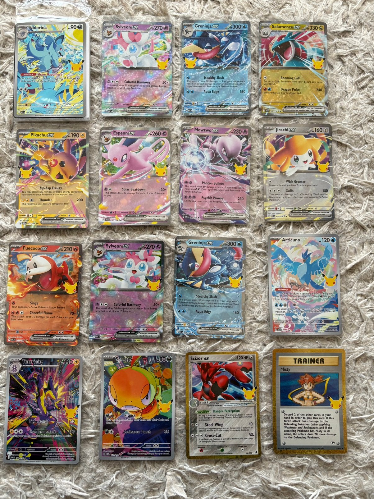 Des cartes Pokemon pour les 30 ans à échanger, Hobby & Loisirs créatifs, Enlèvement, Comme neuf, Plusieurs cartes