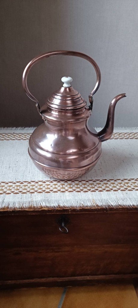 Bouilloire en cuivre rouge, Antiek en Kunst, Ophalen, Koper