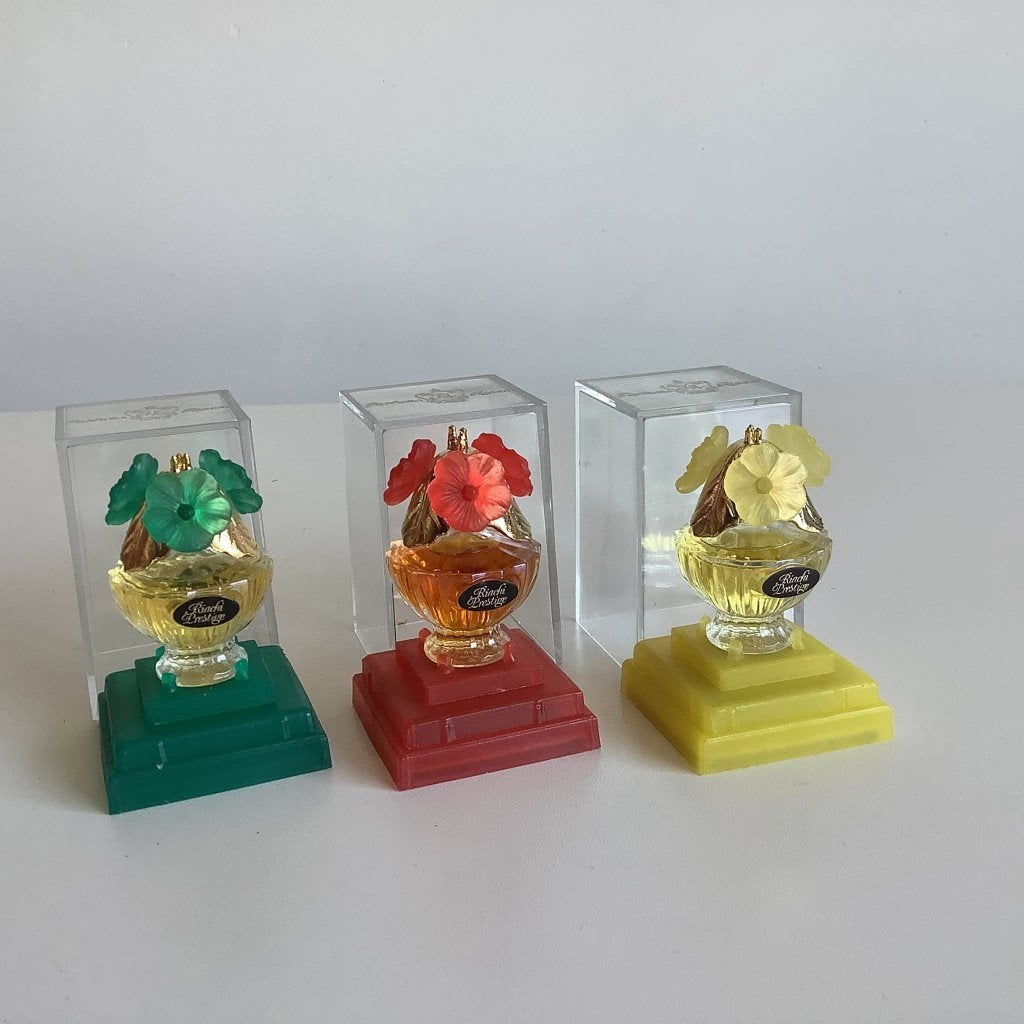 3 flacons de parfum Riachi miniatures complets avec boîte, Collections, Parfums, Enlèvement ou Envoi, Neuf, Miniature, Plein