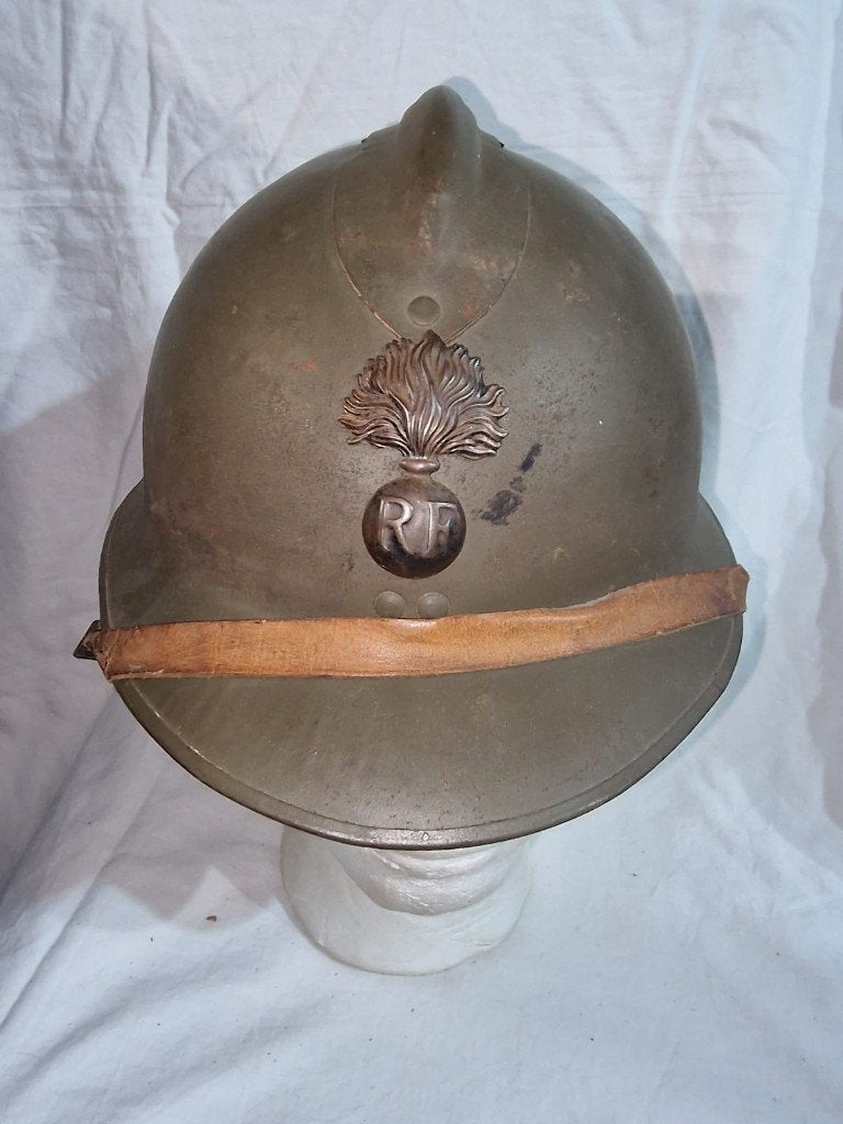 Casque Adrian français de la Seconde Guerre mondiale (B), Enlèvement ou Envoi, Armée de terre, Casque ou Béret