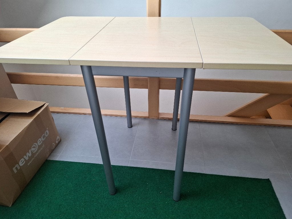 Inklapbaar tafeltje, Overige materialen, Gebruikt, 75 cm of meer, Rechthoekig