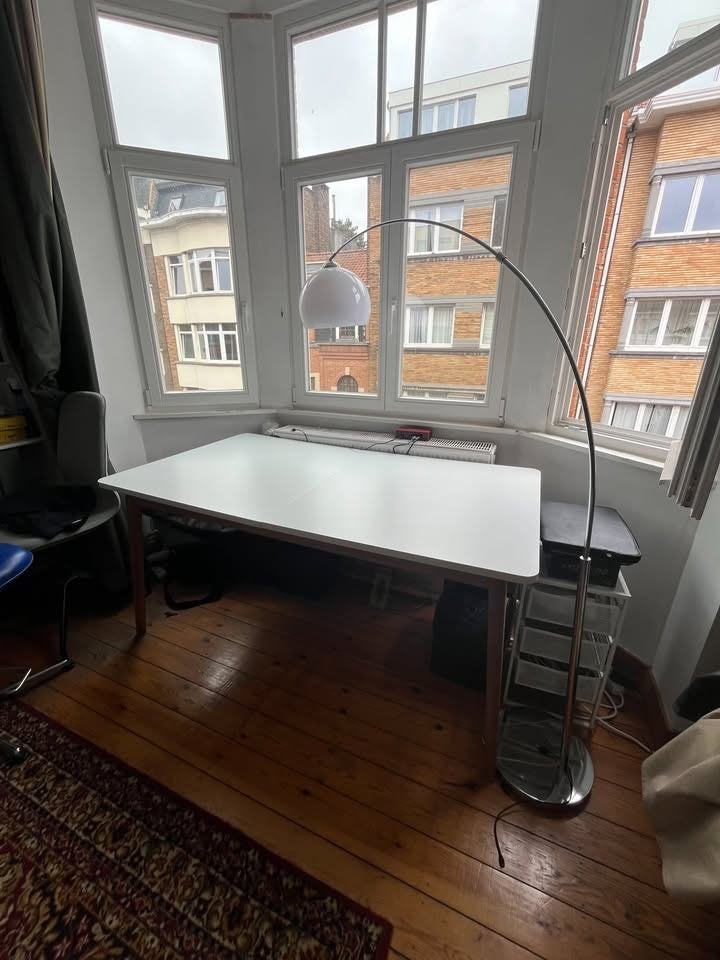 JYSK GAMMELGAB uitschuifbare eettafel, Ophalen, Eikenhout, 50 tot 100 cm, Zo goed als nieuw