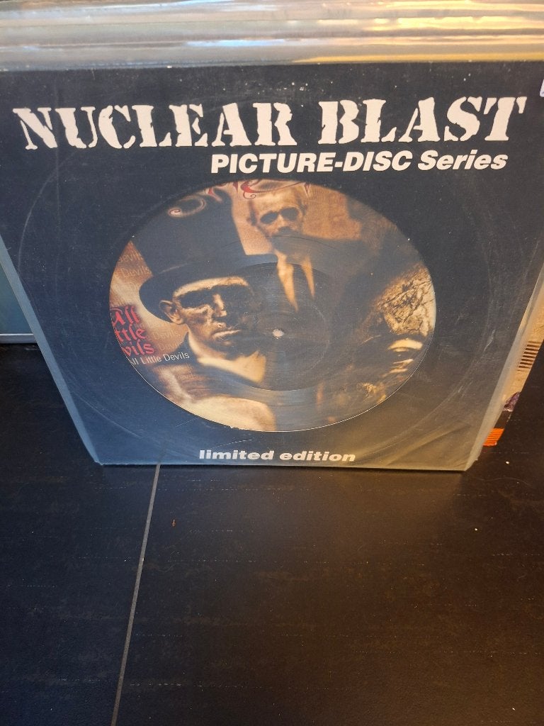 lp - dismal euphony - all little devils - picture disc, LP, Ophalen of Verzenden, Picture disc, Zo goed als nieuw