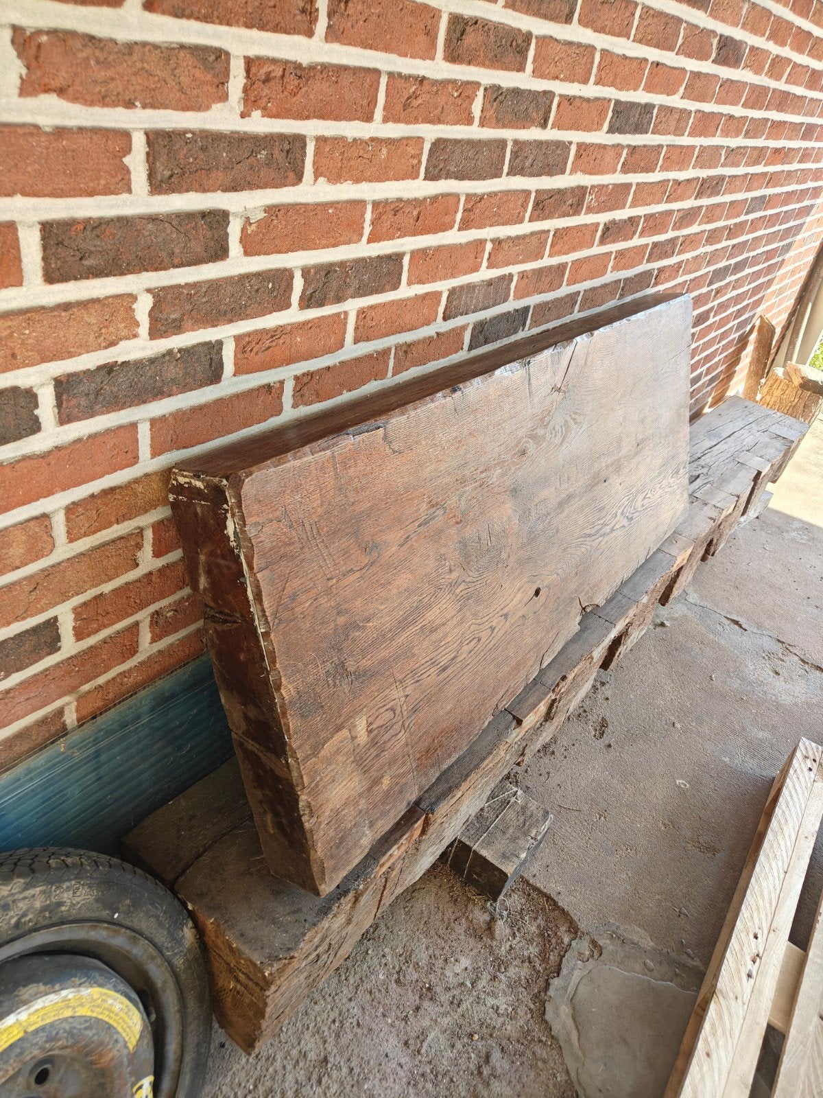 Eiken blad 147x55x10cm, Ophalen