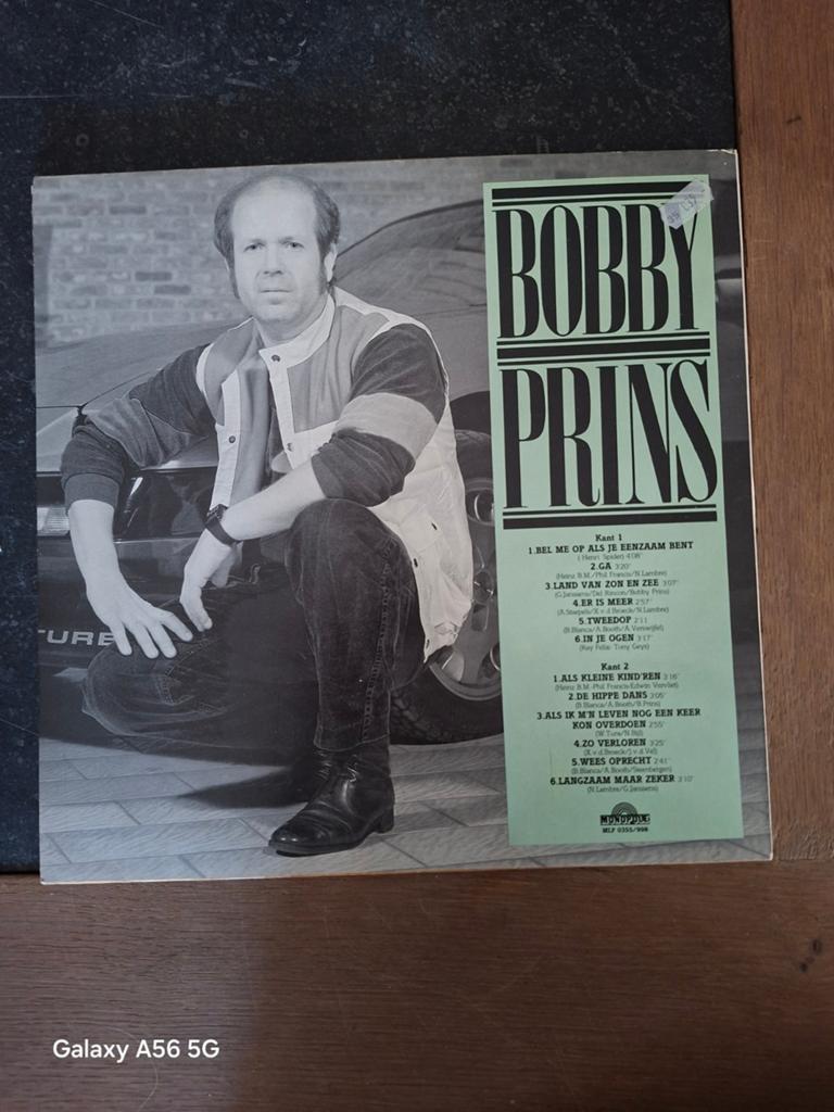 Vinyl platen Bobby Prins, Ophalen