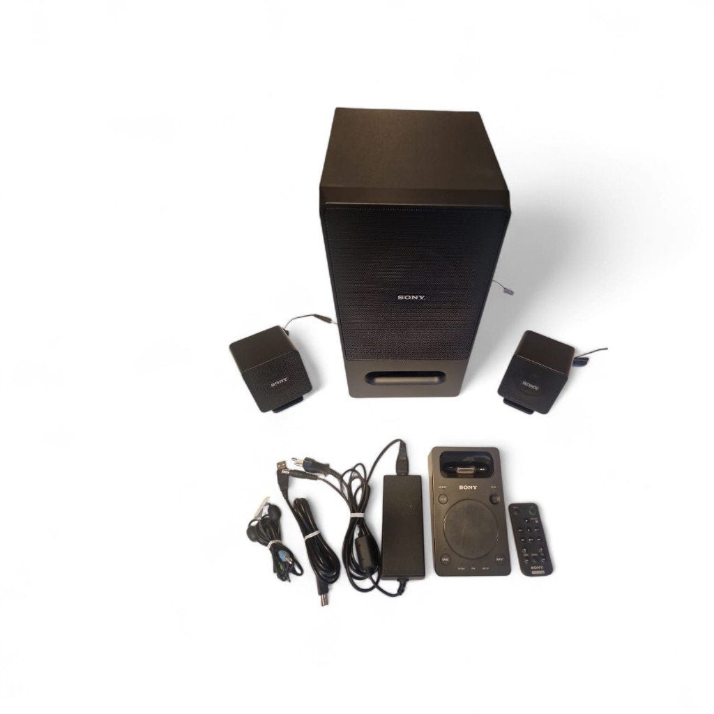 Luidspeaker systeem werkt prima, Audio, Tv en Foto, Luidsprekerboxen, Ophalen of Verzenden, Gebruikt, Subwoofer, Sony