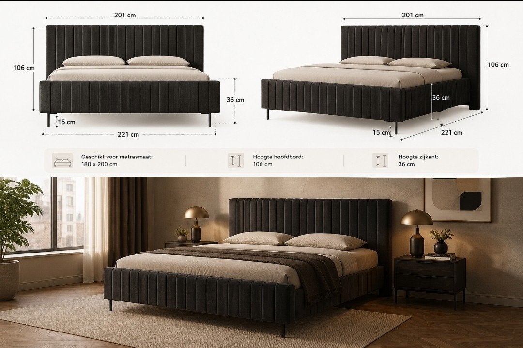 Bed met matras, Ophalen