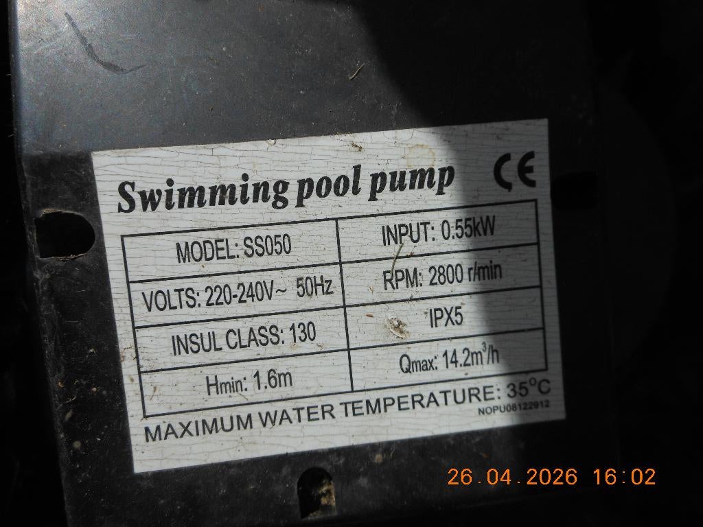Filtre à sable pour piscine avec pompe, Enlèvement, Utilisé, Piscines hors sol