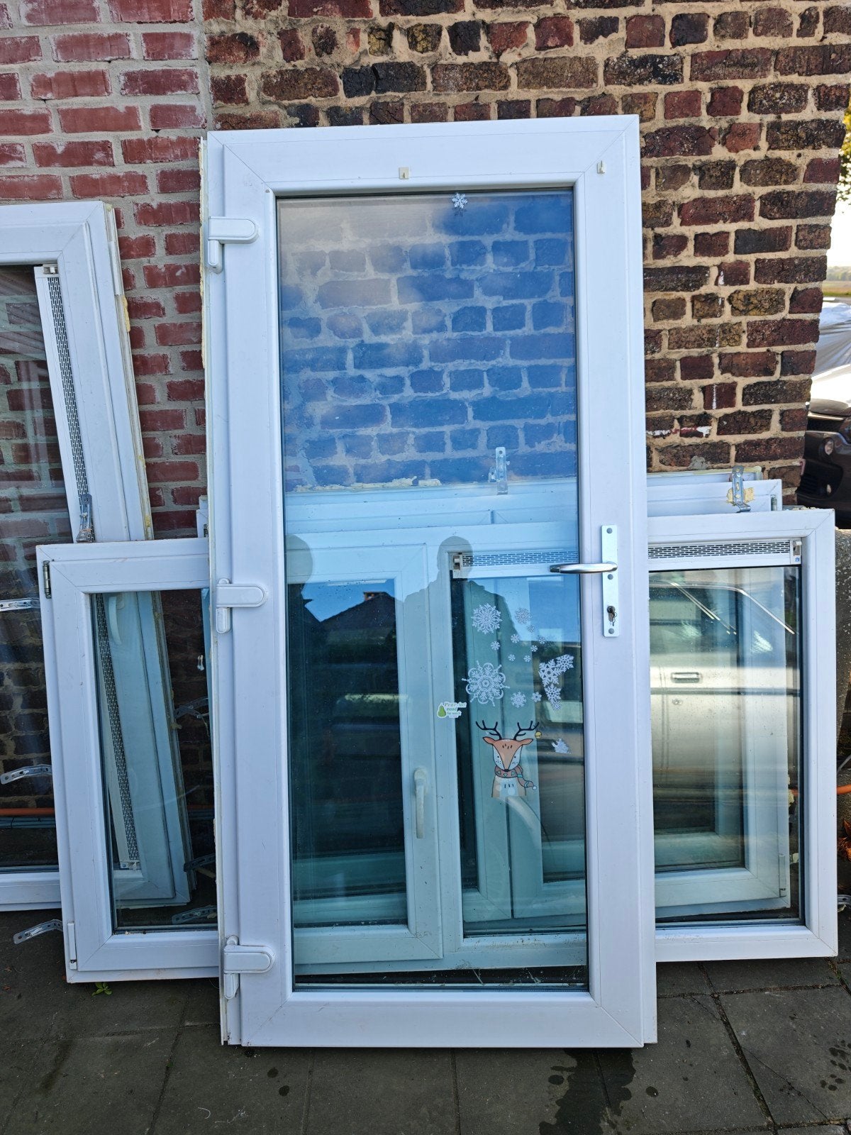 Chassis et portes pvc double vitrage, Bricolage & Construction, Enlèvement, Comme neuf, Vitre comprise