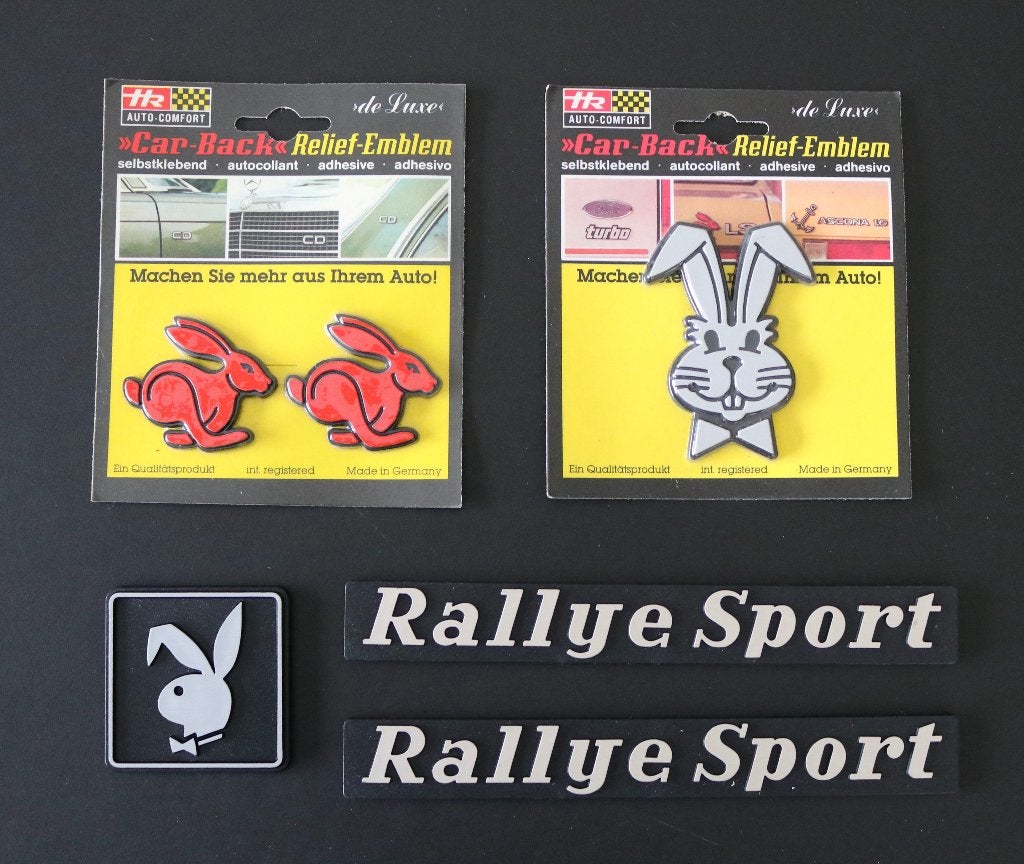 Vintage VW Golf rabbit emblemen, Enlèvement ou Envoi