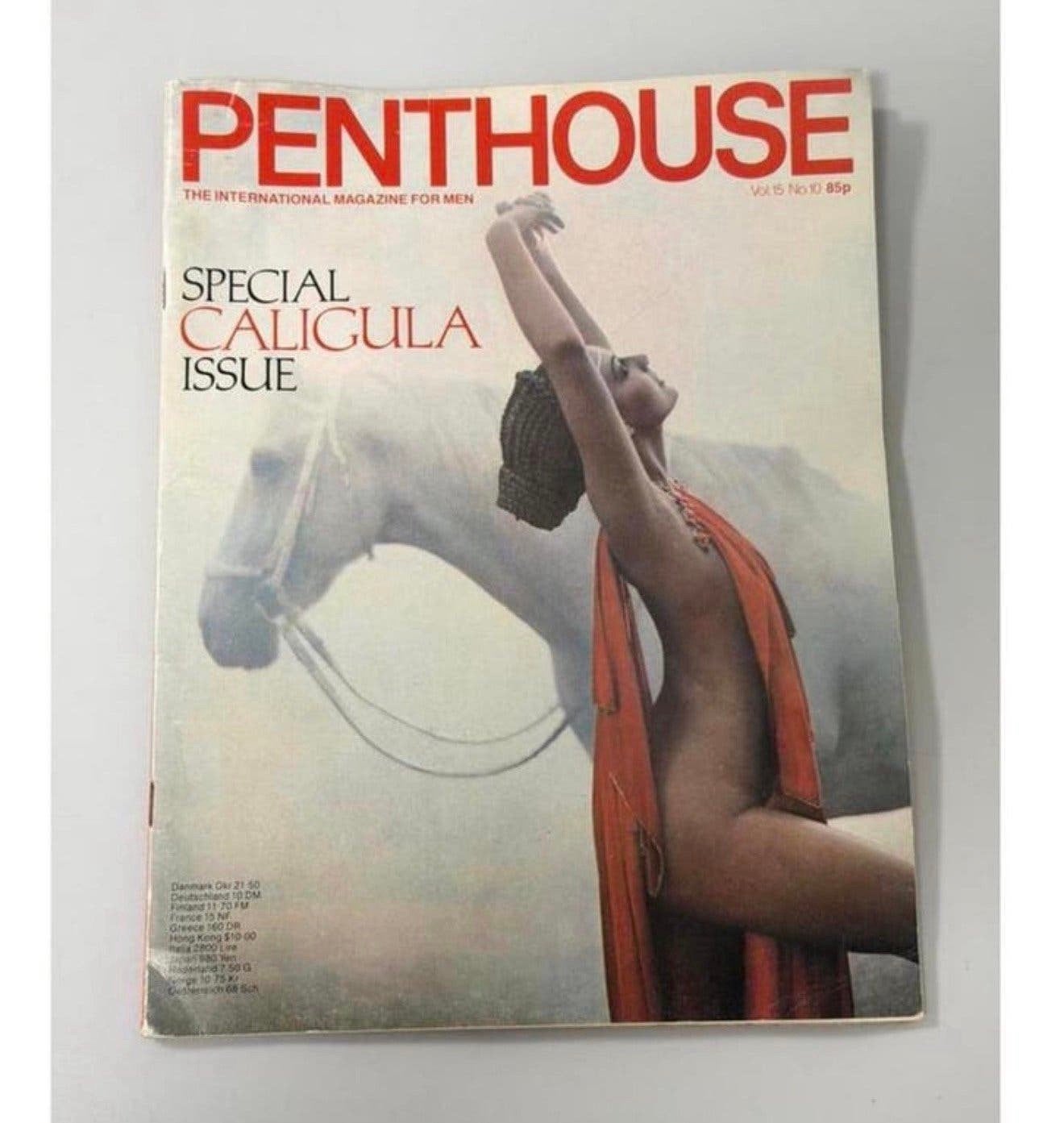 Numéro spécial Caligula  Penthouse 1980, vol. 15, numéro 10, Enlèvement ou Envoi, 1960 à 1980, Journal ou Magazine