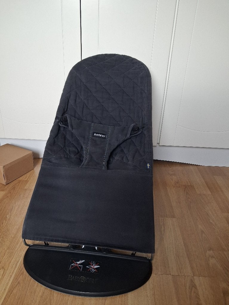 babybjorn wipstoel / wipper donker grijs, Ophalen of Verzenden, Zo goed als nieuw, Wipstoel