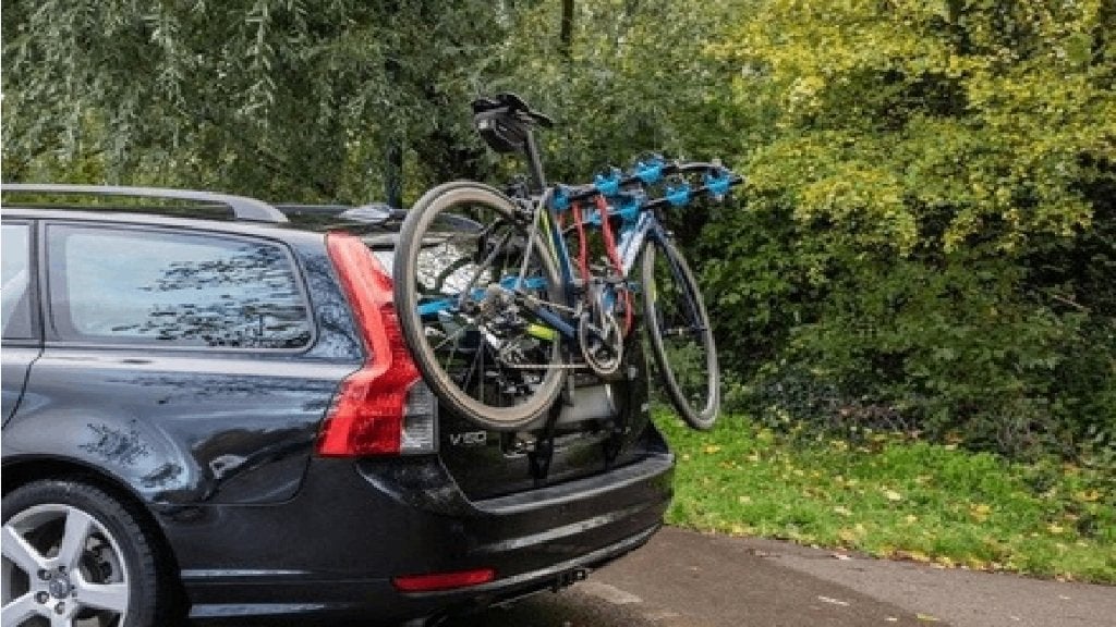 B'Twin 320 Fietsendrager Achterklep. Geschikt voor 3 fietsen, Ophalen, 3 fietsen of meer, Gebruikt, Achterklepdrager