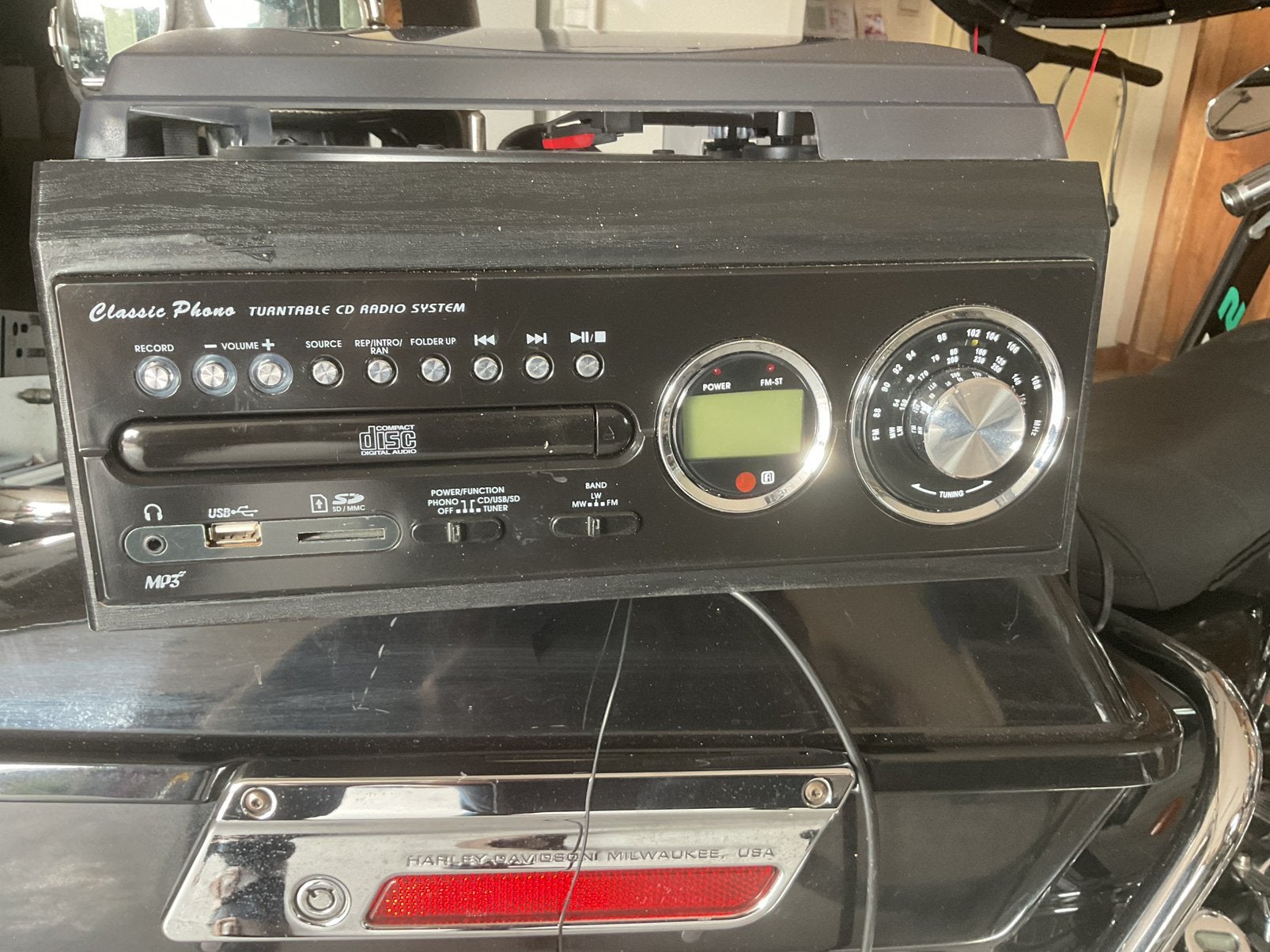Platenspeler, CD, radio mp3, Audio, Tv en Foto, Ophalen, Zo goed als nieuw, Platenspeler