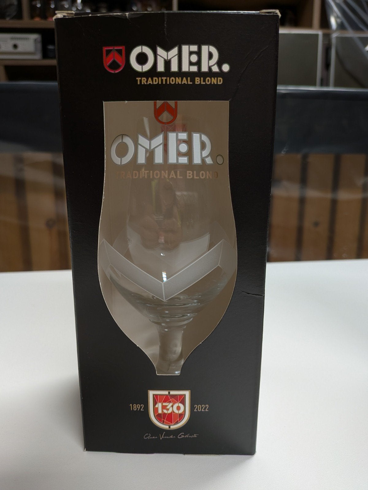 Omer glas 130 jaar collector, Ophalen