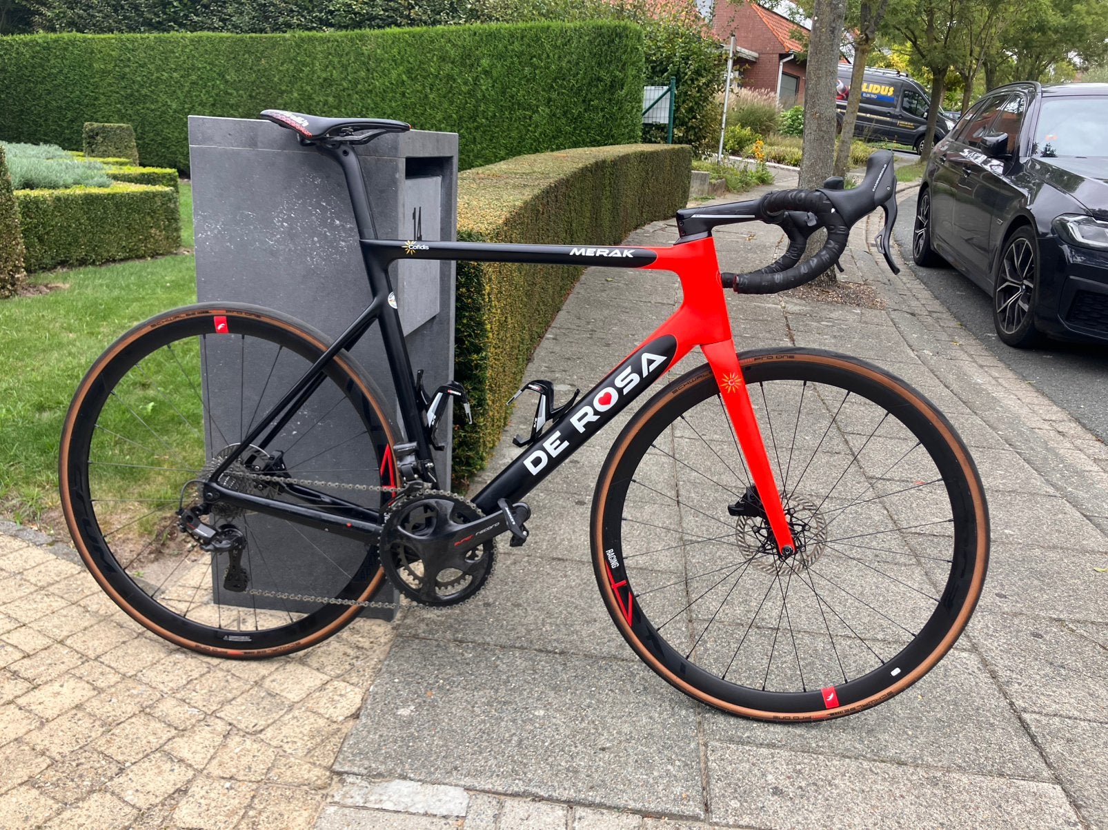De Rosa Merak. Topfiets met 12speed Super Record EPS, Ophalen, Zo goed als nieuw
