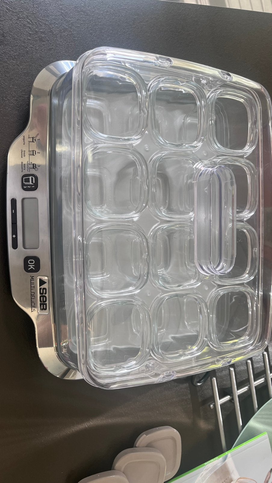 SEB Multi Délices 12 pots – Yaourtière / Fromagère, Maison & Meubles, Enlèvement, Comme neuf, Verre, Autres marques