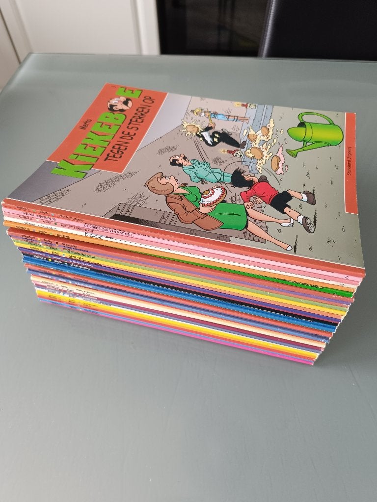 10 KIEKEBOE strips in nette en goede staat (in kleur), Boeken, Meerdere stripboeken, Ophalen of Verzenden, Zo goed als nieuw, Merho